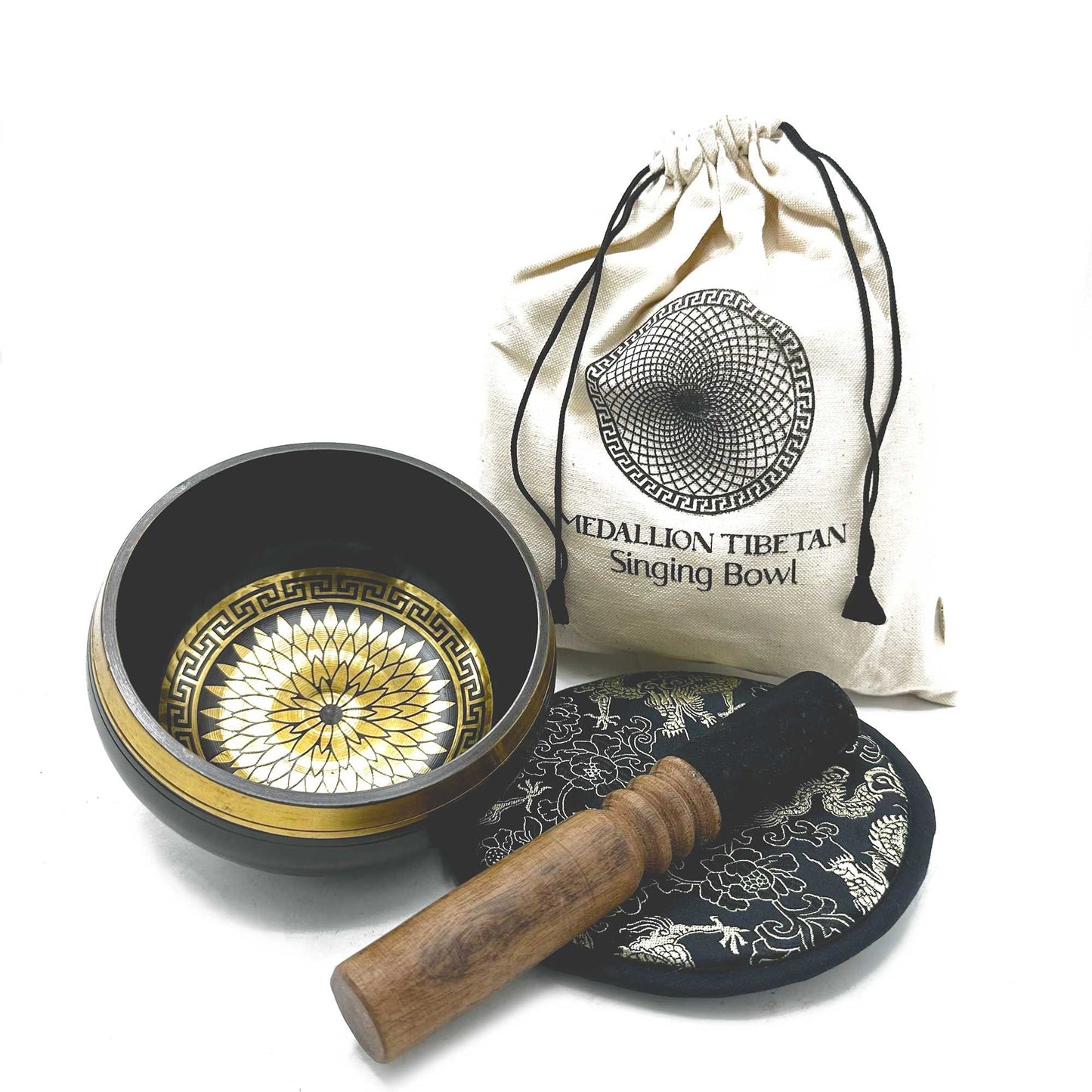 Coffret Bol Chantant Martelé • Médaillons Gravés 14 cm