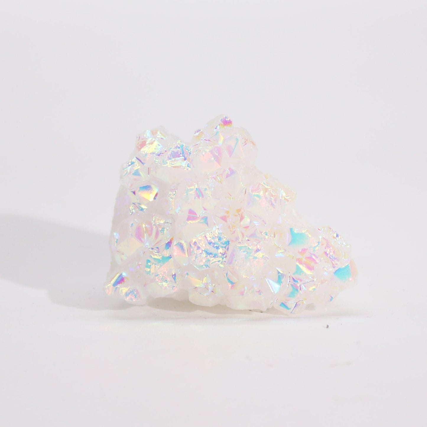 Amas de Quartz Aura Angélique • Cristal Traité aux Reflets Irisés