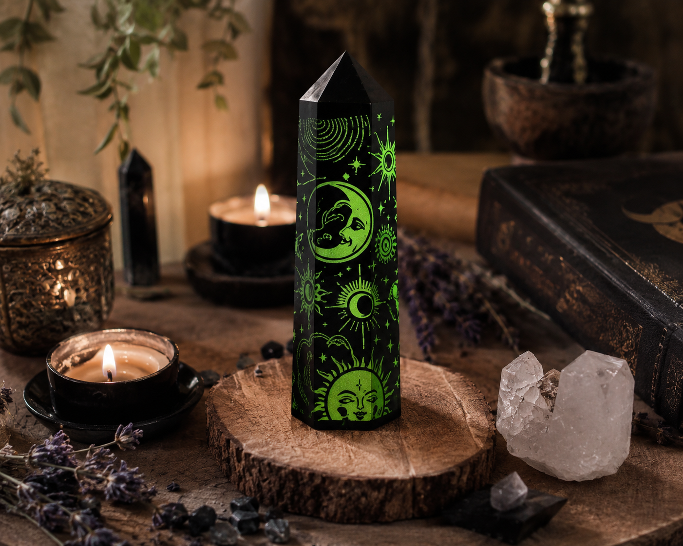 obelisque-obsidienne-noire-motifs-lune-face-avant