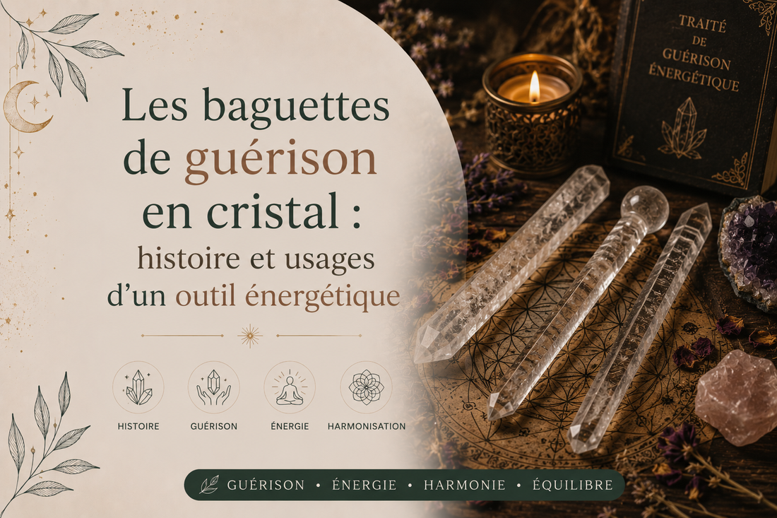 Les baguettes de guérison en cristal : histoire et usages d'un outil énergétique
