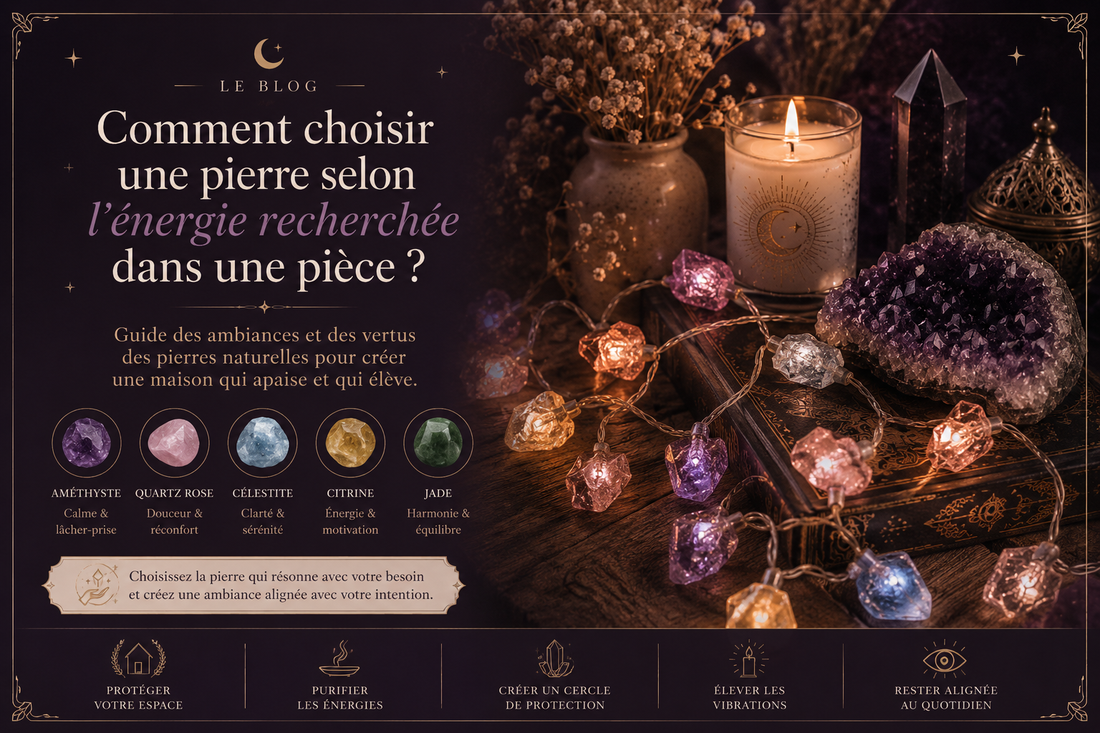 Comment choisir une pierre nselon l'énergie recherchée dans une pièce ?