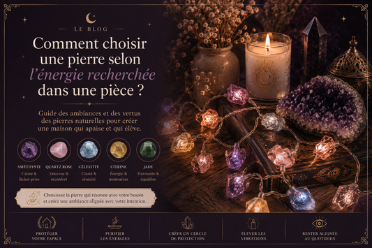 Comment choisir une pierre nselon l'énergie recherchée dans une pièce ?