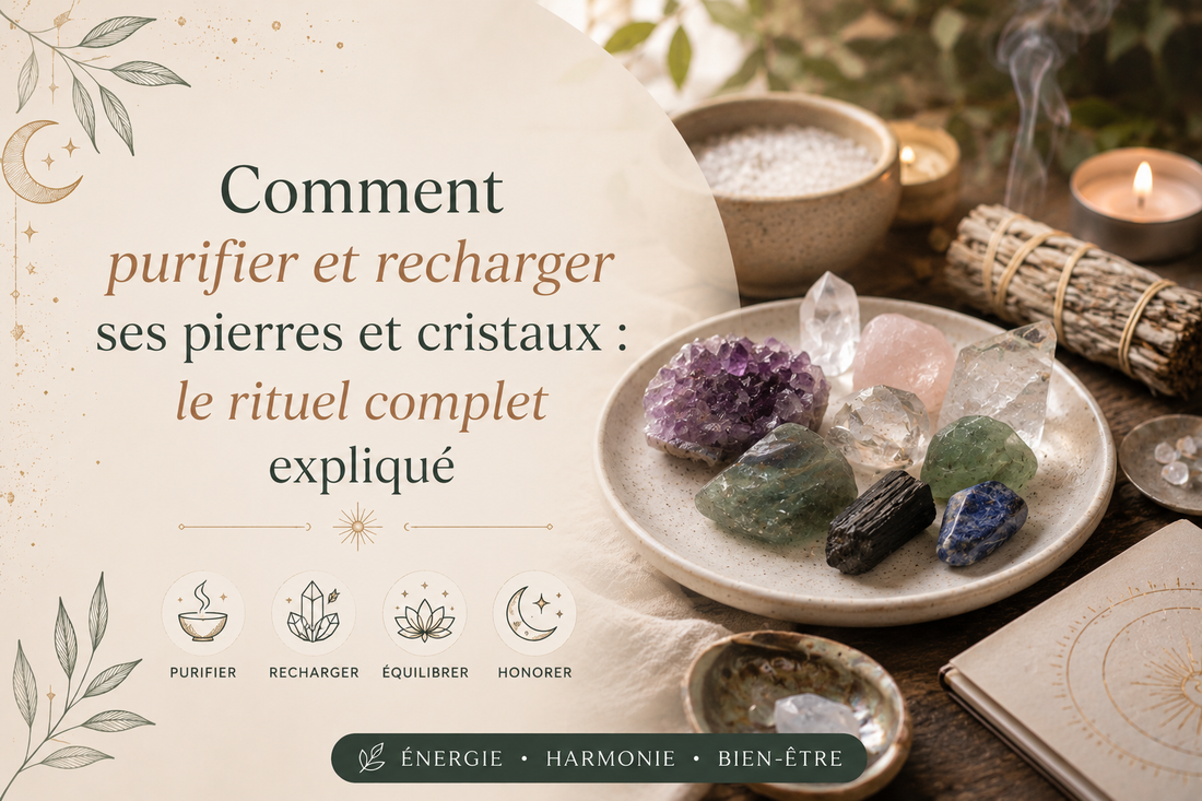 Comment purifier et recharger ses pierres et cristaux : le rituel complet expliqué