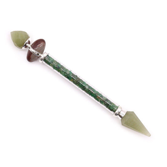 Baguette Shiva Lingam en Aventurine Verte • Bonheur