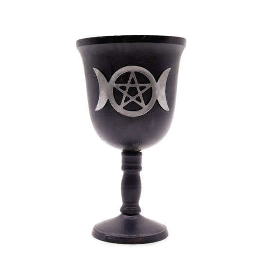 Gobelet Rituel en Fer Forgé 20x11cm • Autel Wiccan
