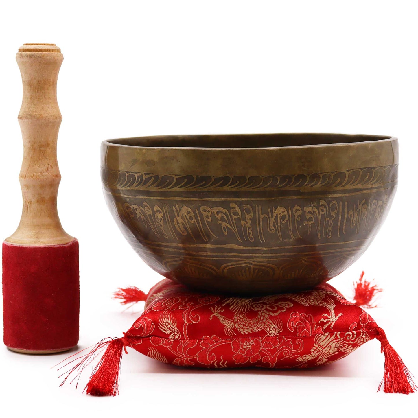 Coffret Bol Chantant & Statuette Tara Dorée • Compassion & Protection