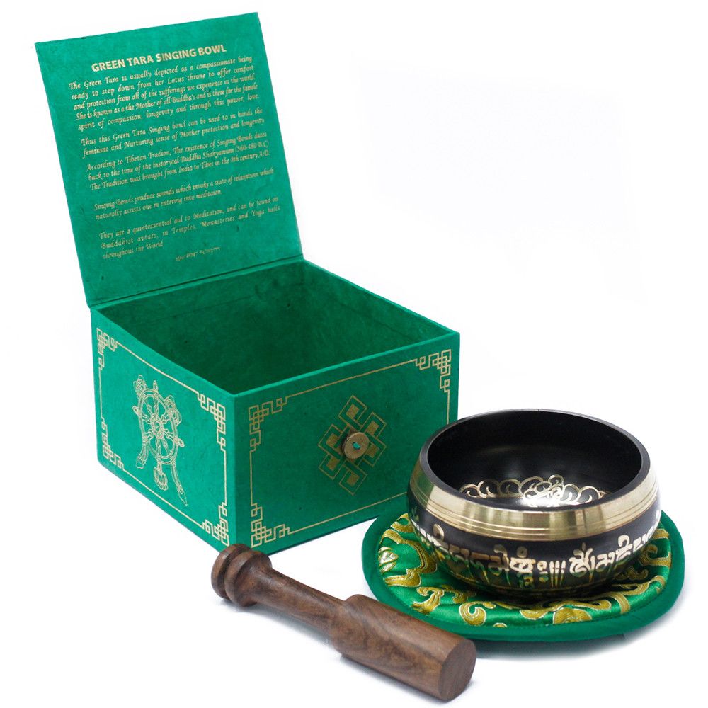 Bol Chantant Tara Verte • Compassion & Sonothérapie 10 cm