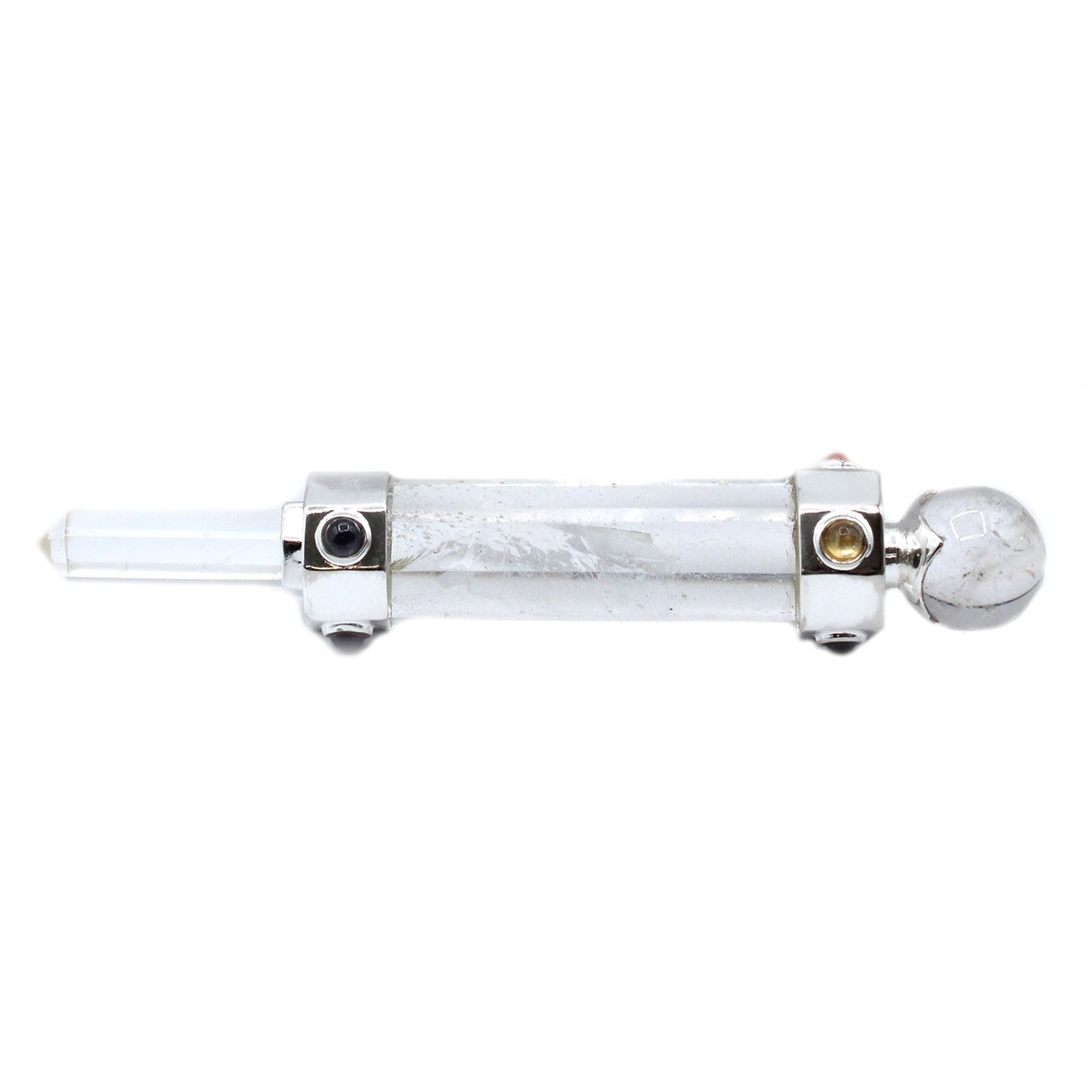 Baguette de Guérison Hexagonale • 12 cm • Cristal de Roche