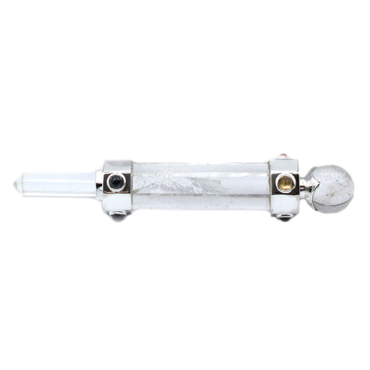Baguette de Guérison Hexagonale • 12 cm • Cristal de Roche