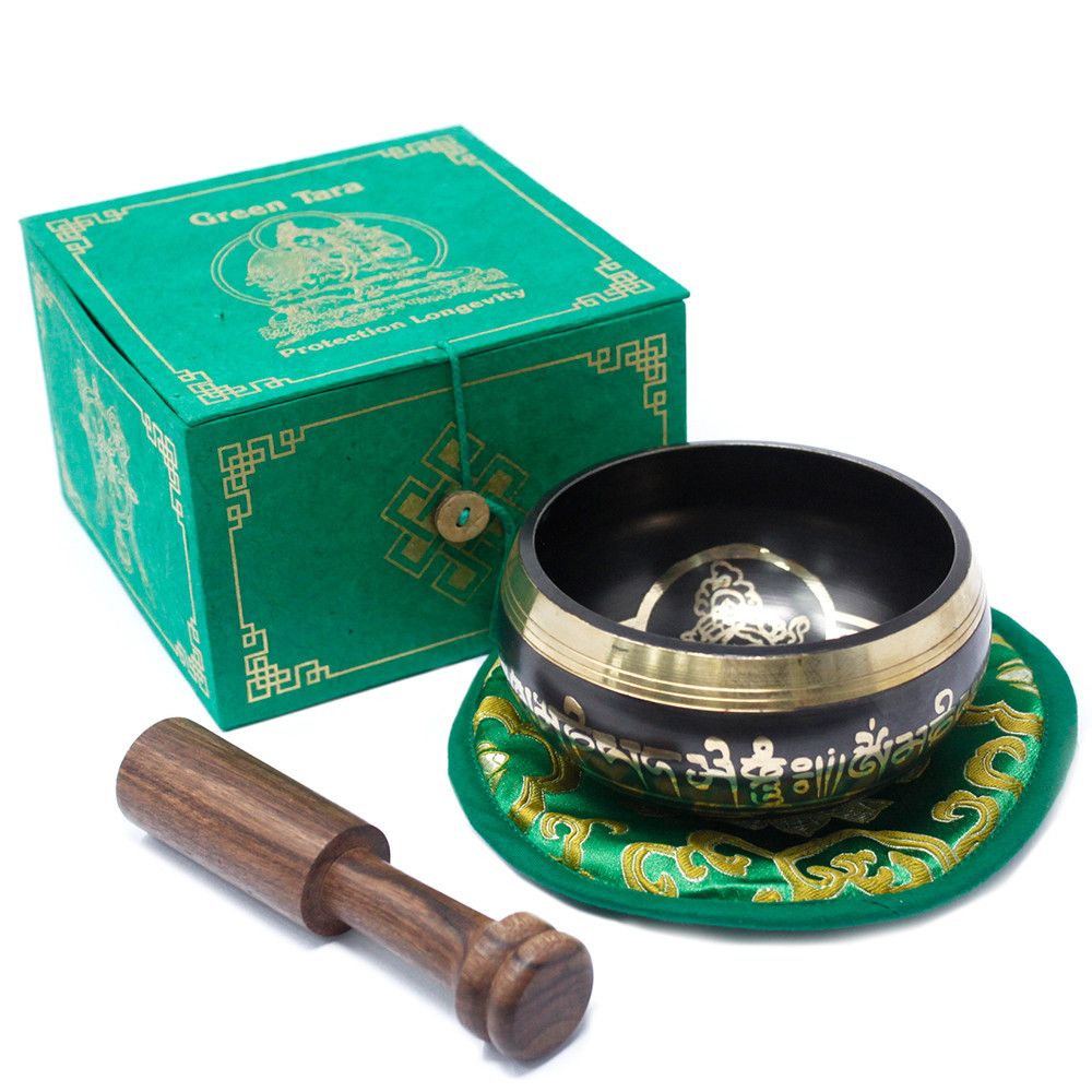 Bol Chantant Tara Verte • Compassion & Sonothérapie 10 cm