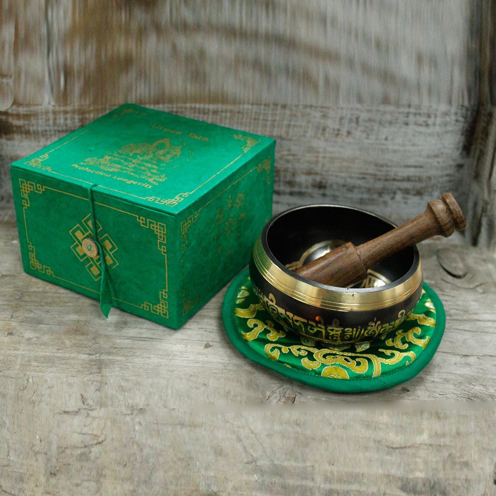 Bol Chantant Tara Verte • Compassion & Sonothérapie 10 cm
