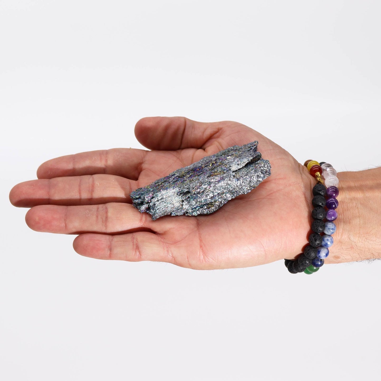 Quartz Titanium Arc-en-Ciel • Pierre Irisée des 7 Chakras