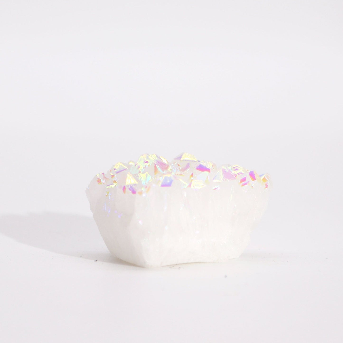 Amas de Quartz Aura Angélique • Cristal Traité aux Reflets Irisés