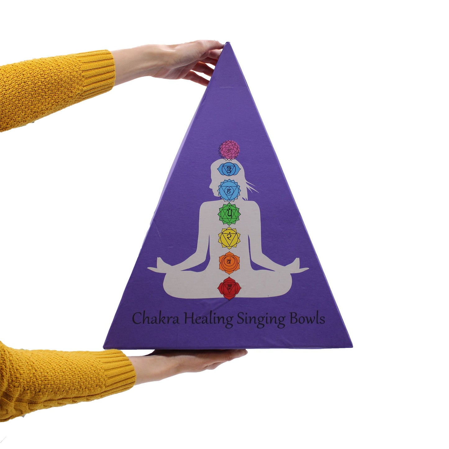 Coffret Bol Chantant Tibétain • Motifs Chakras