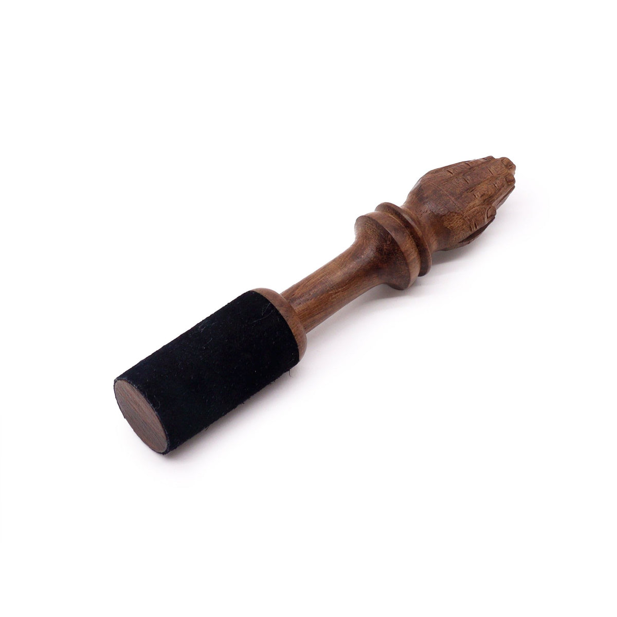 Bâton en Bois Gravé 14cm • Mailloche pour Bol Chantant