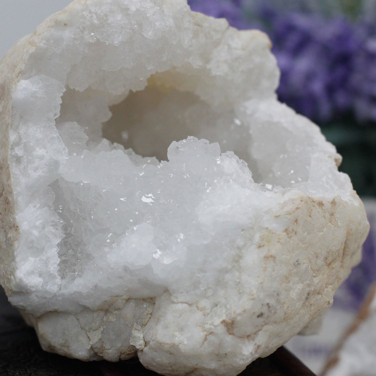 Géode de Calcite et Quartz Naturels • Format au Choix