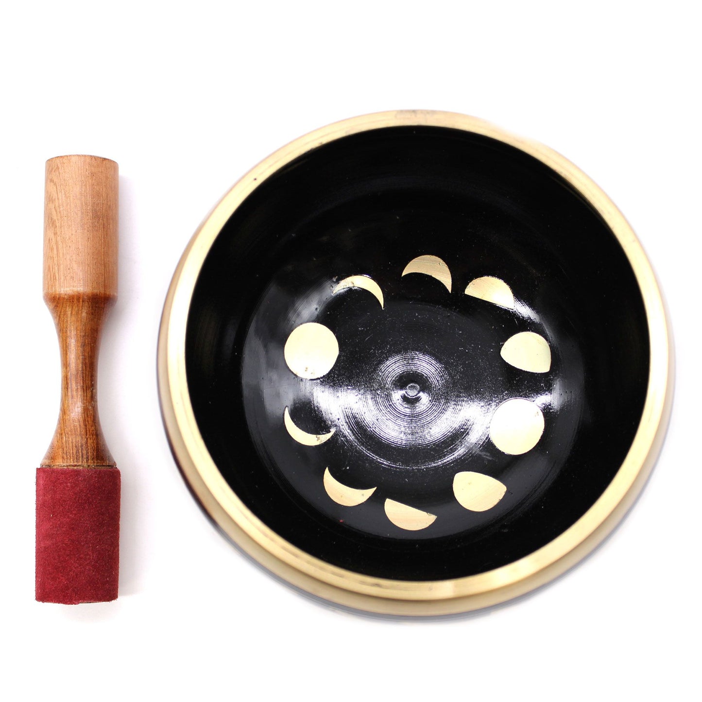 Bol Chantant Phases de Lune • Finition Noire 14 cm
