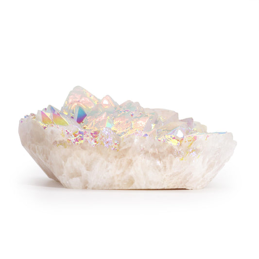 Grand Amas de Quartz Aura • Reflets Irisés & Décoration Spirituelle