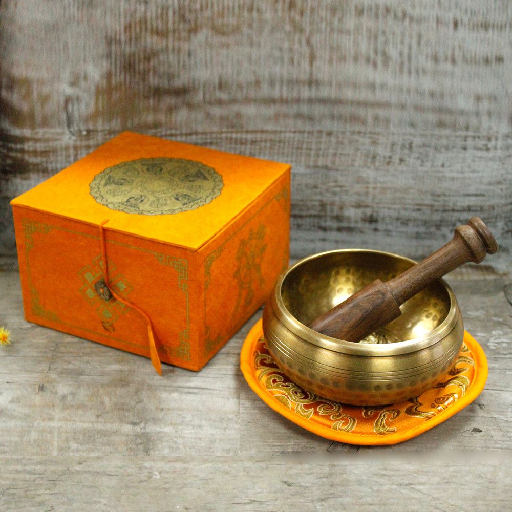 Coffret 5 Bols Chantants Bouddha • Harmonie des Cinq Éléments