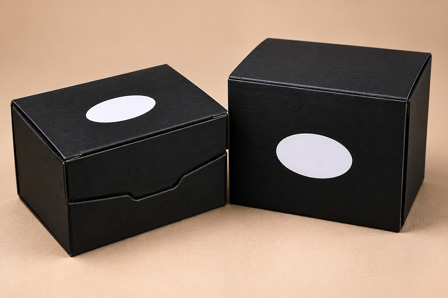 Packaging de boule de cristal 100 mm • Boîte de protection noire pour accessoire spirituel